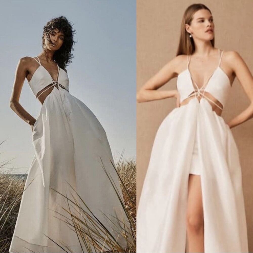 NWT BHLDN Anthropologie Helen O'Connor Super Nova Dress Gown Bridal 6 Bride